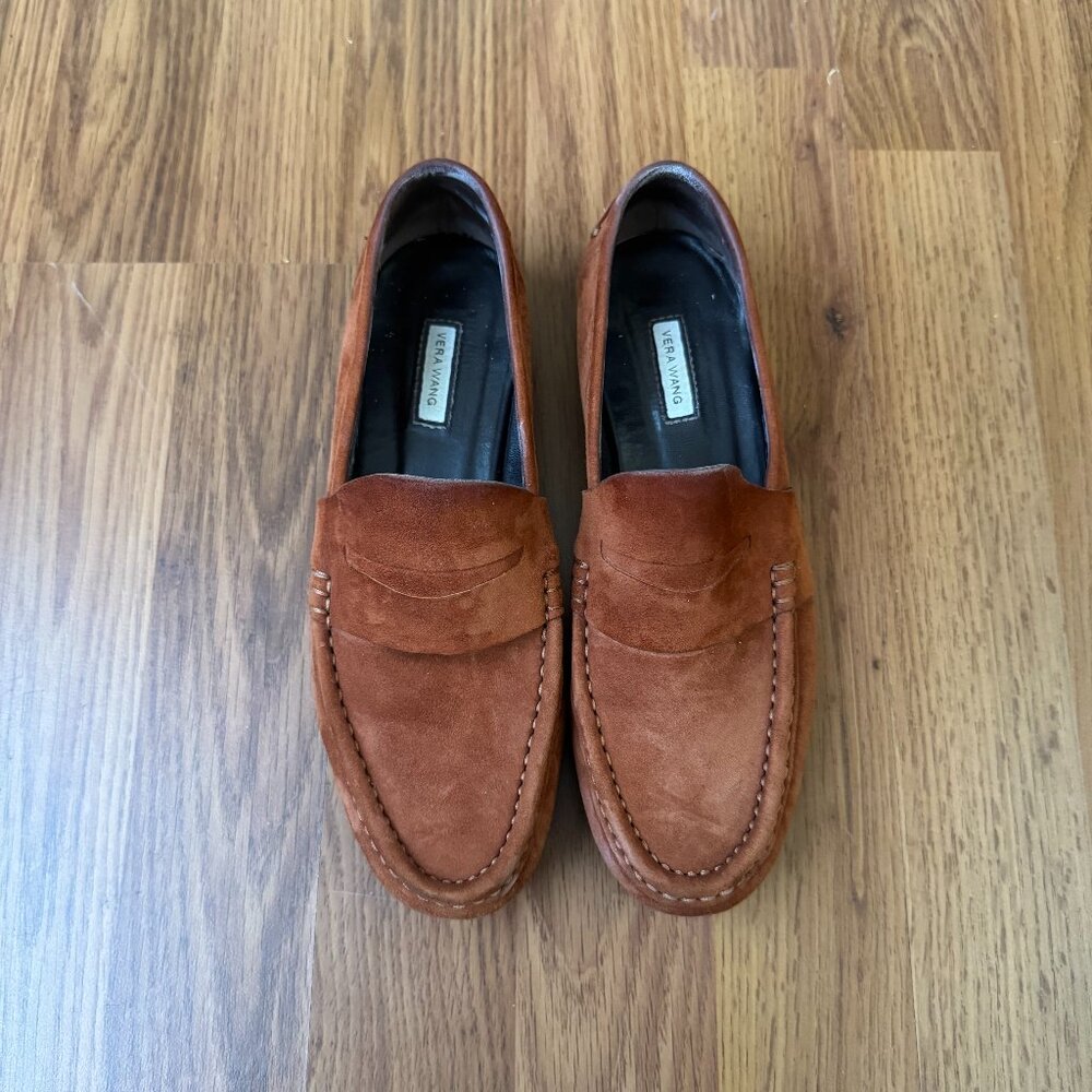 Vera Wang Audrey Loafers Terracotta Size 6.5 w/ Dust Bag
